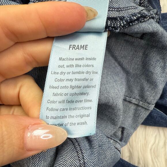 Frame Denim Le Flare De Francoise Jeans Sunnyslope Blue Flare Size 27 High Rise - Picture 11 of 12